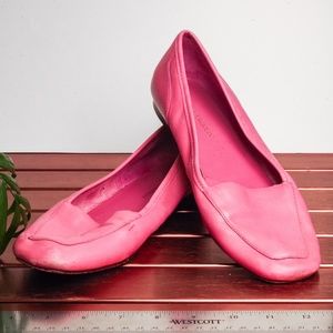 Vintage Pink Leather Enzo Angiolini Flats